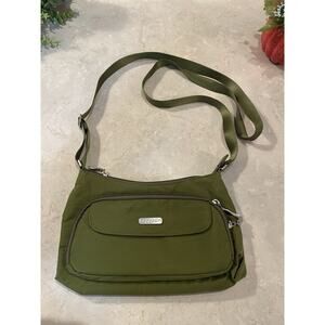 Baggallini Small Crossbody Army Green/olive Bag Purse Minimalist Travel Compact